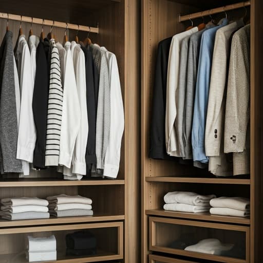 Beautifully organized walk-in closet